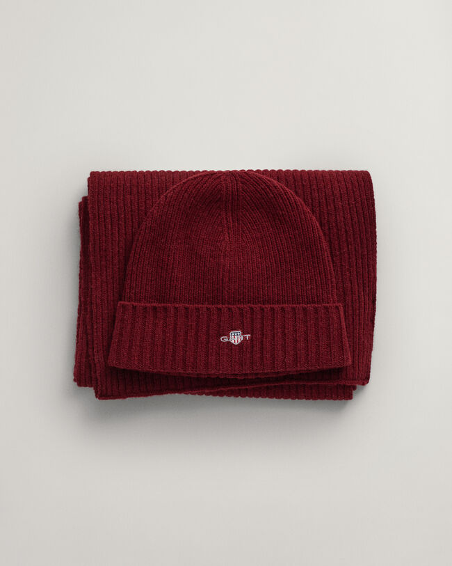 Cadeauset met Shield beanie en sjaal