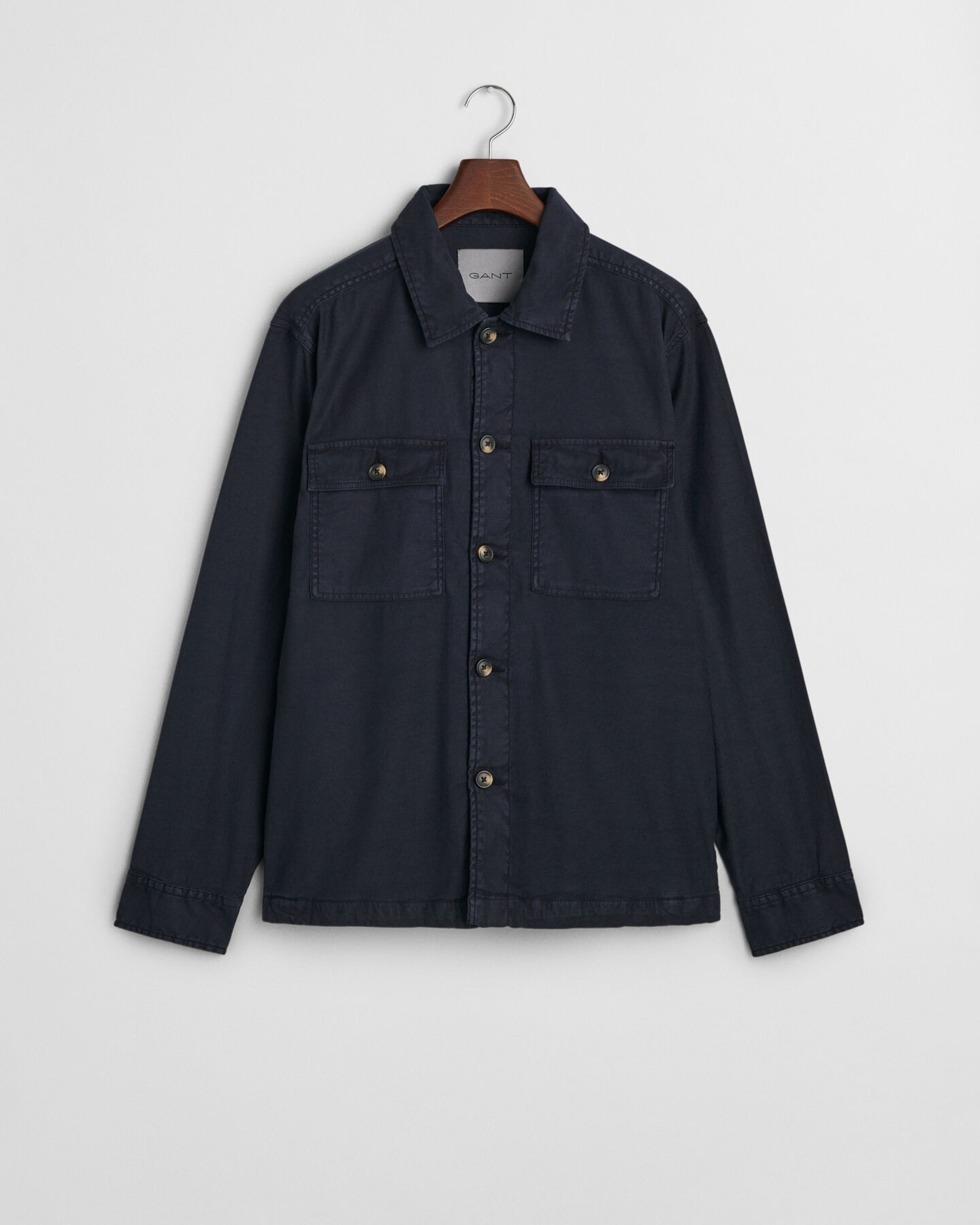 Regular Fit overshirt van katoen en linnen