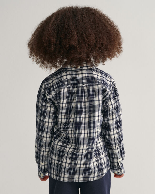 Kids Regular Fit geruit flanellen shirt