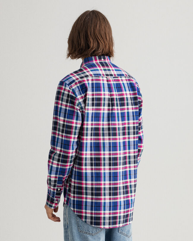 Regular Fit geruit Oxford-overhemd