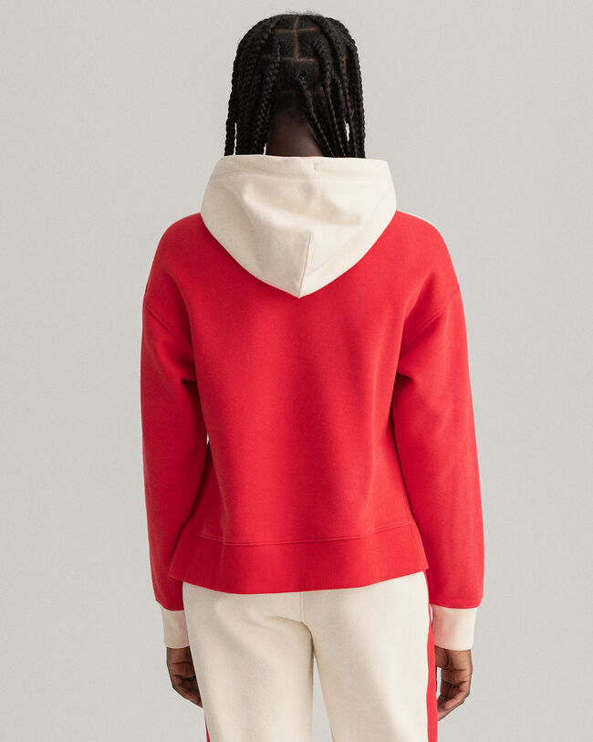 Hoodie met kleurblok