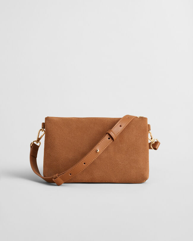 Suède crossbody tas