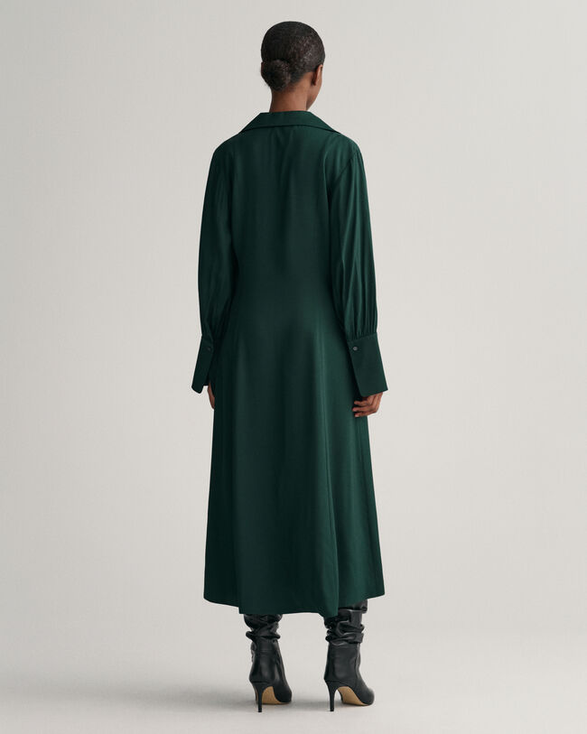 Slim Fit jurk met brede manchetten