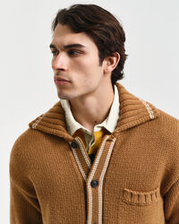 Wollen vest met knopen