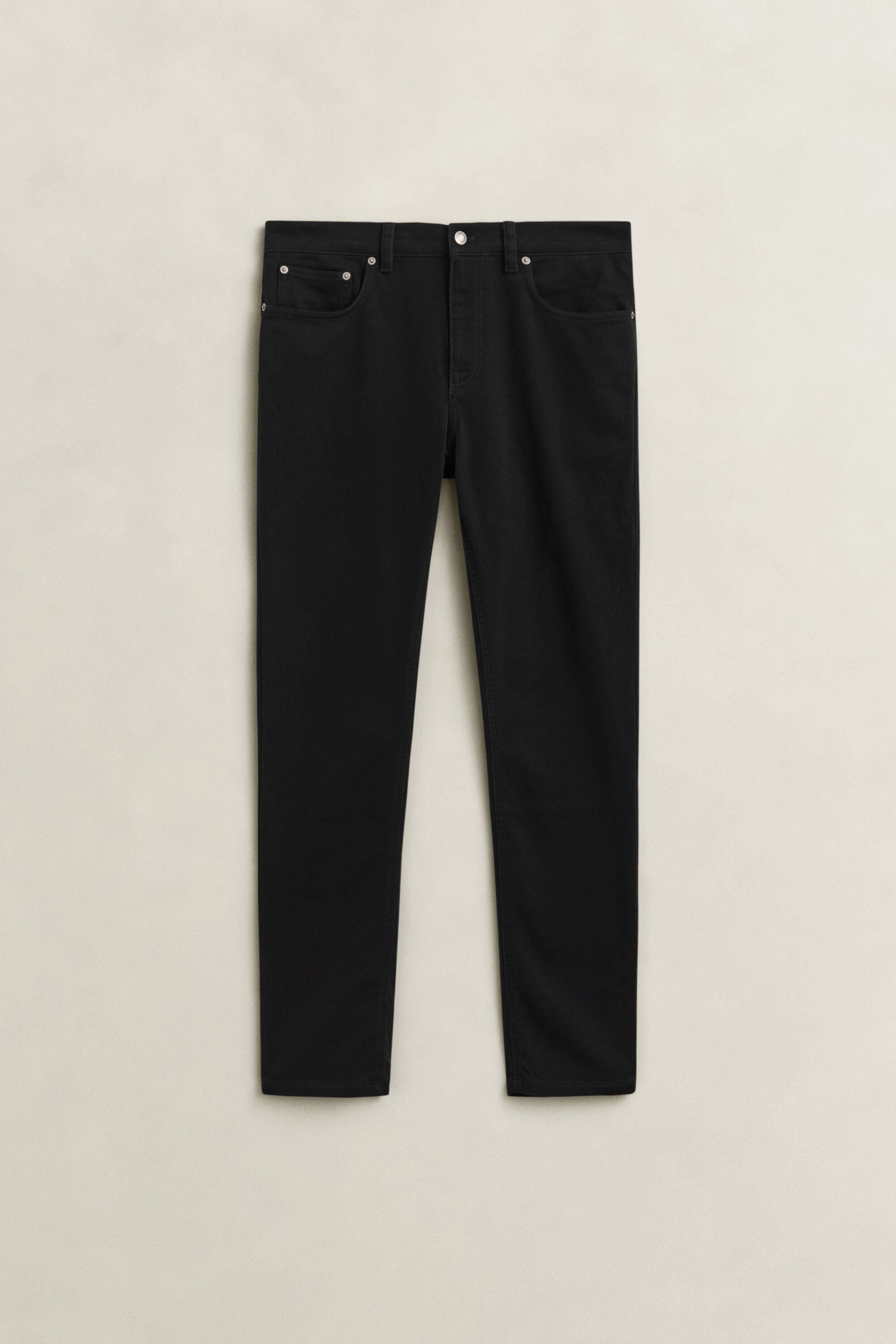Slim Fit jeans van keperstof