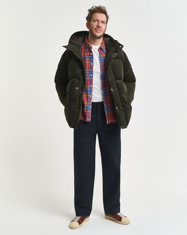 Relaxed Fit geruit overhemd van keperstof