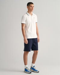 Contrast Tipped piqu&eacute; poloshirt