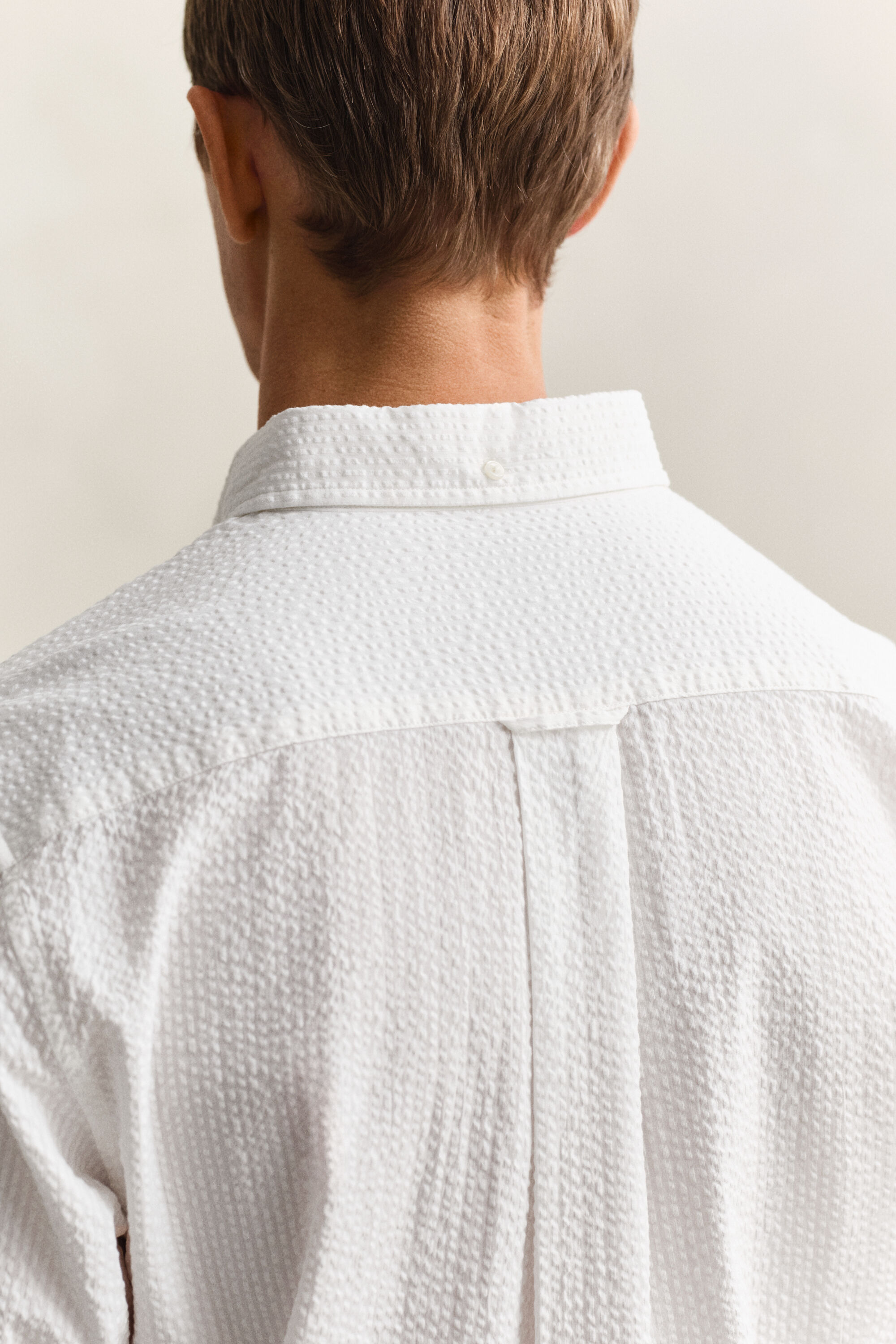 Regular Fit Seersucker overoverhemd