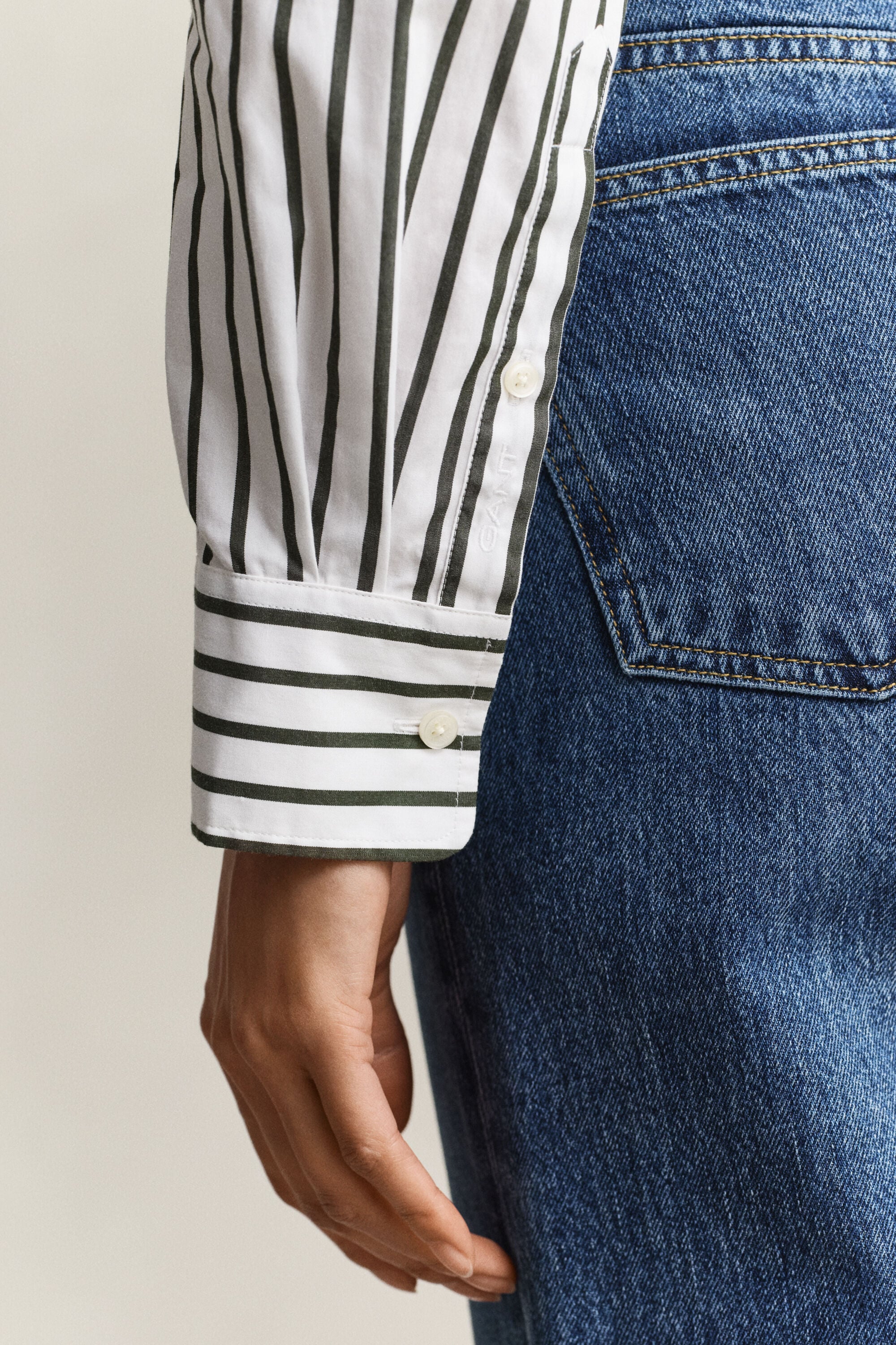 Relaxed Fit klassiek gestreept overhemd van poplin