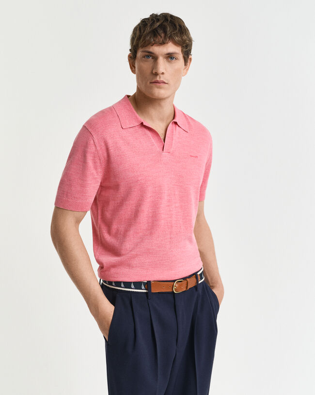 Sunfaded polotrui met korte mouwen