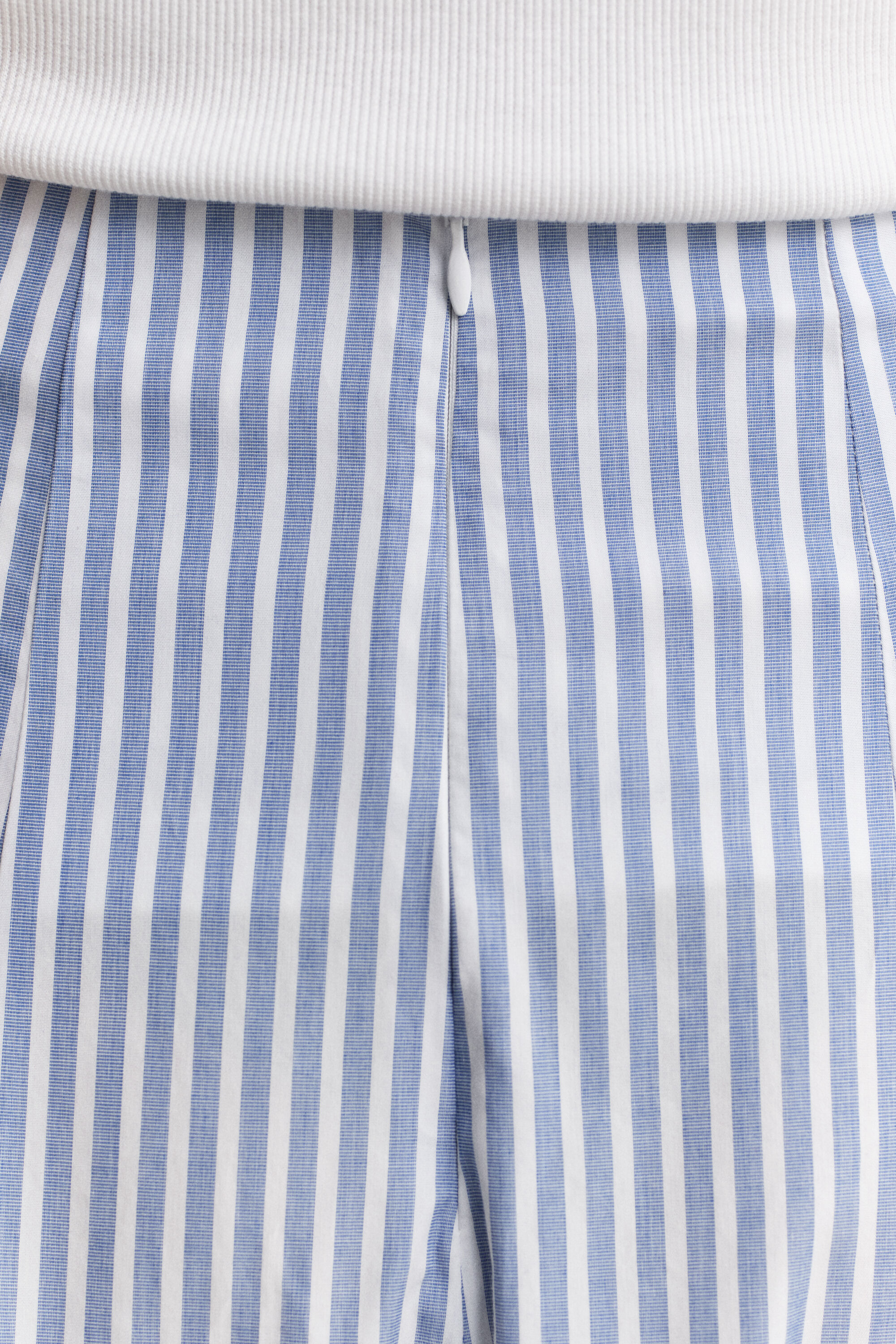 Gestreepte katoenen midirok