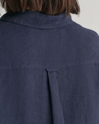 Regular Fit chambray overhemd van linnen