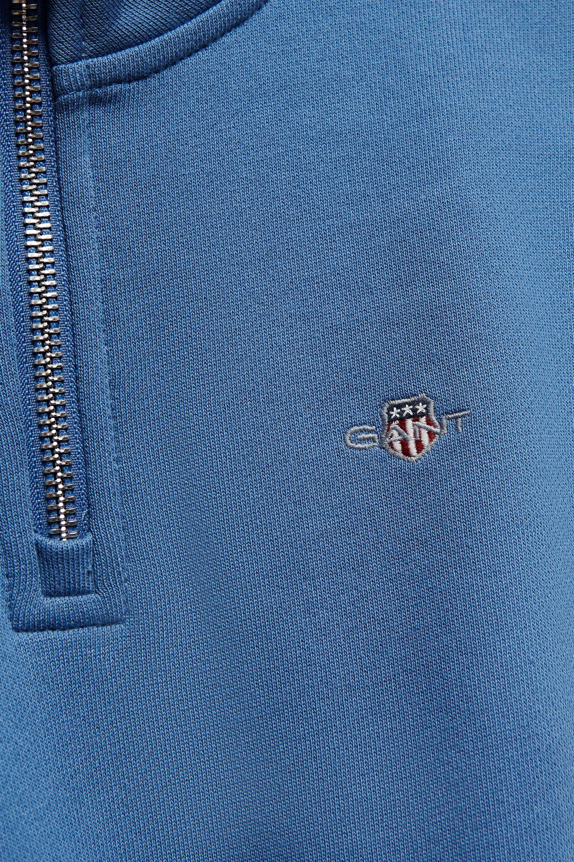 Sweatshirt met korte rits en schild voor tienerjongens