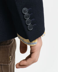 Kostuumblazer met visgraatmotief