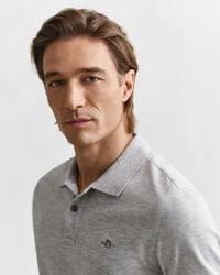 Regular Fit Shield piqué poloshirt