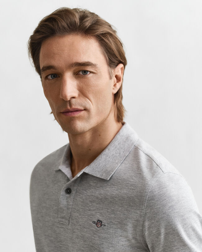 Regular Fit Shield piqué poloshirt