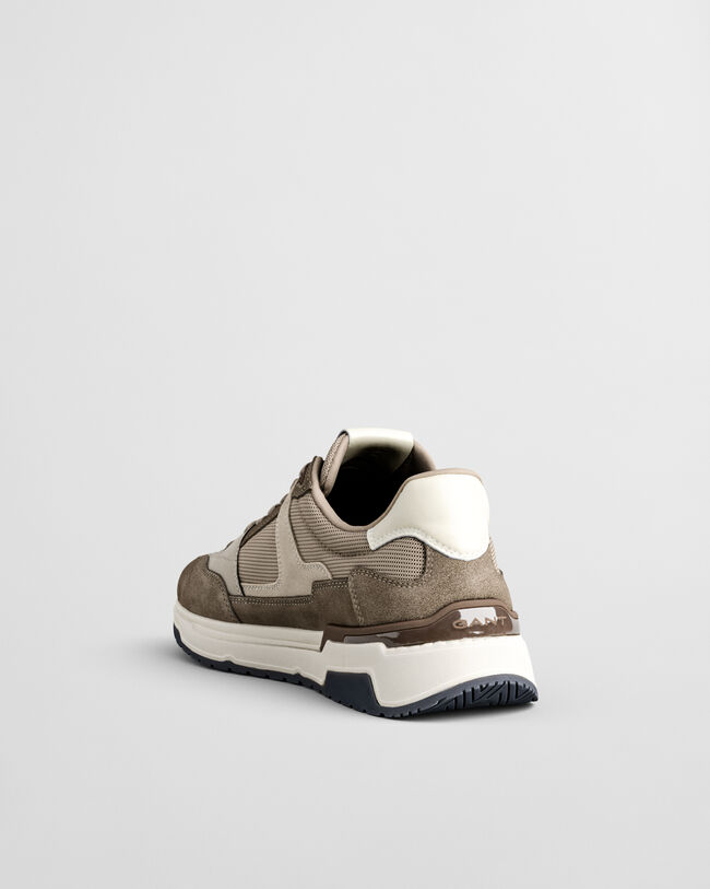 Jeuton sneakers van su&egrave;de en mesh