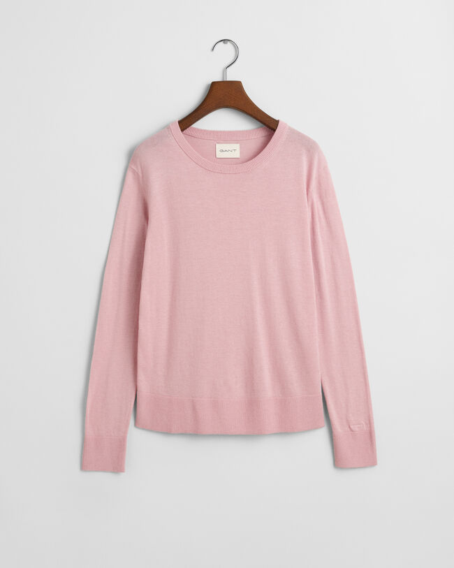 Fijngebreide trui met ronde hals