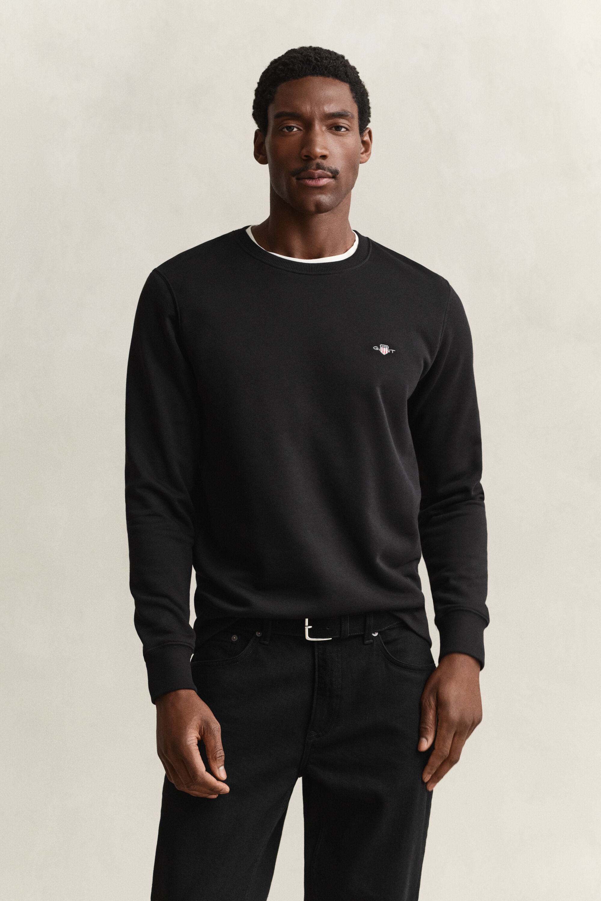 Shield sweatshirt met ronde hals