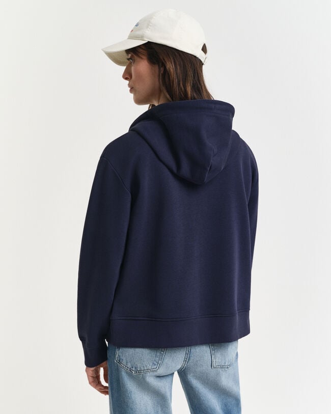 Shield hoodie met ritssluiting