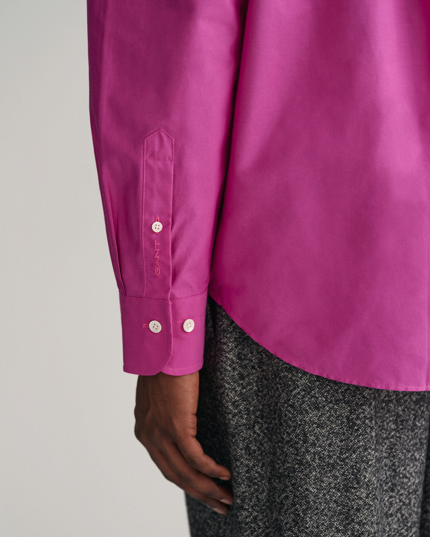 Relaxed Fit overhemd van katoen en zijde