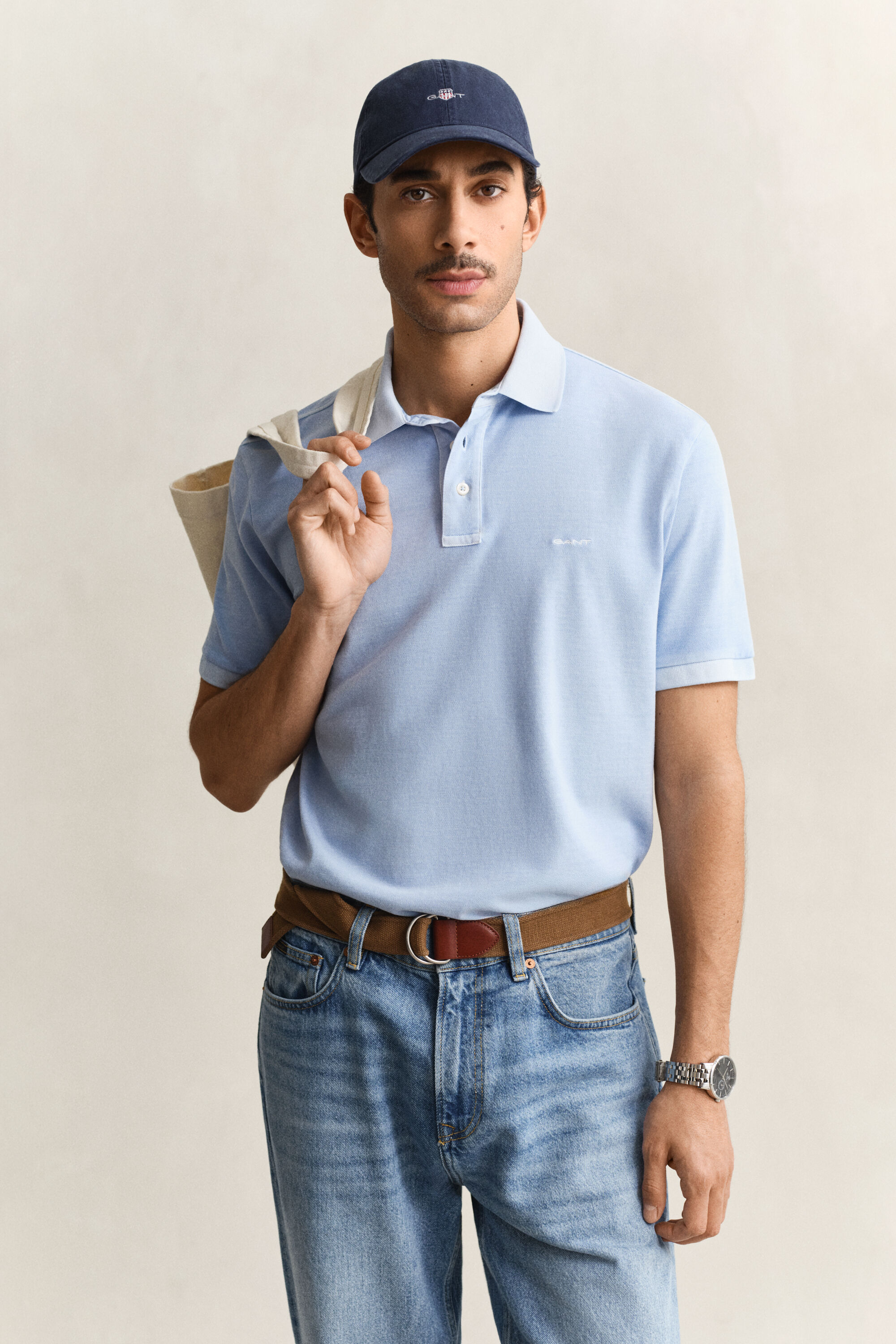 Zonverbleekt poloshirt