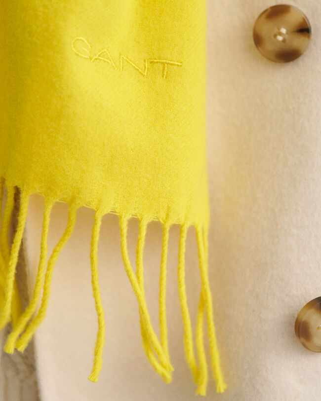 Solid wollen geweven sjaal