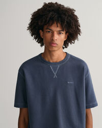 Sunfaded sweatshirt met korte mouwen