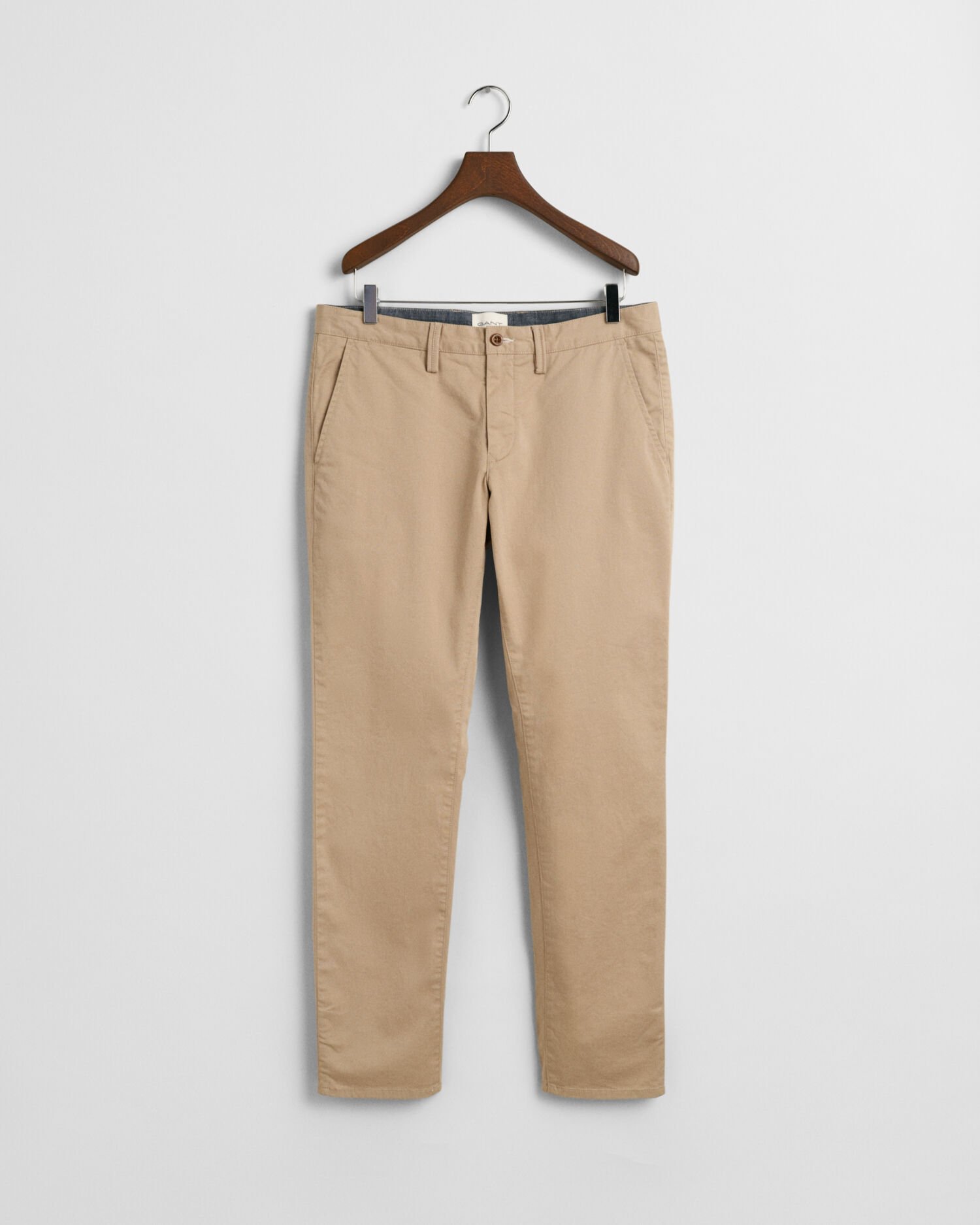 Slim Fit chino van keperstof