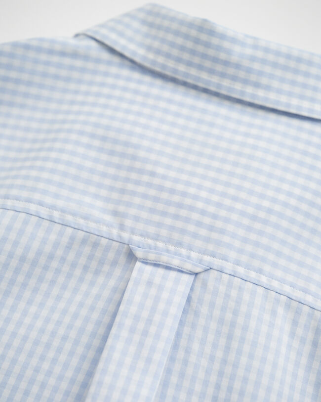 Regular Fit poplin overhemd met Gingham-ruitje