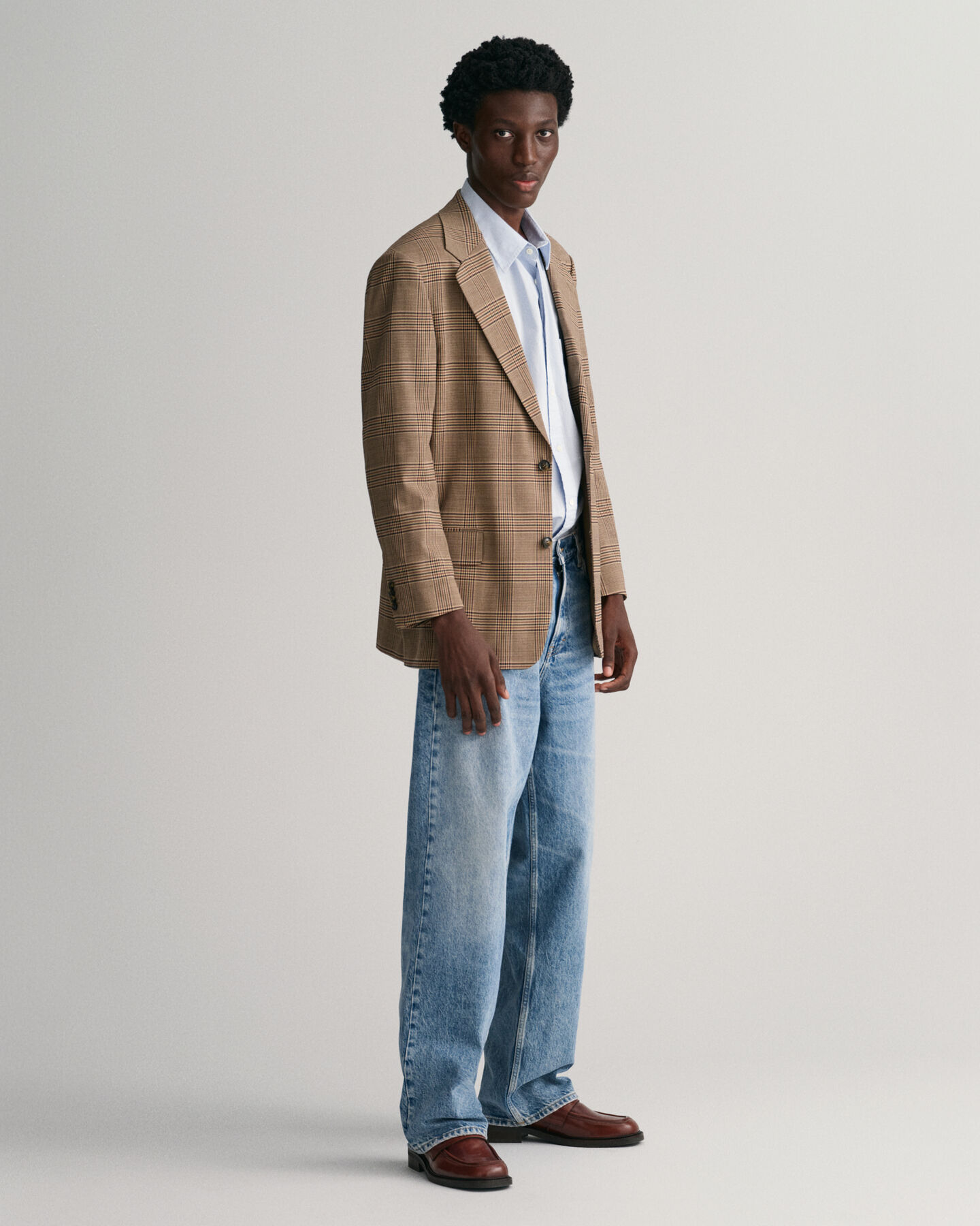 Relaxed Fit blazer met Glen-ruitje