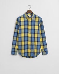 Relaxed Fit geruit overhemd van keperstof