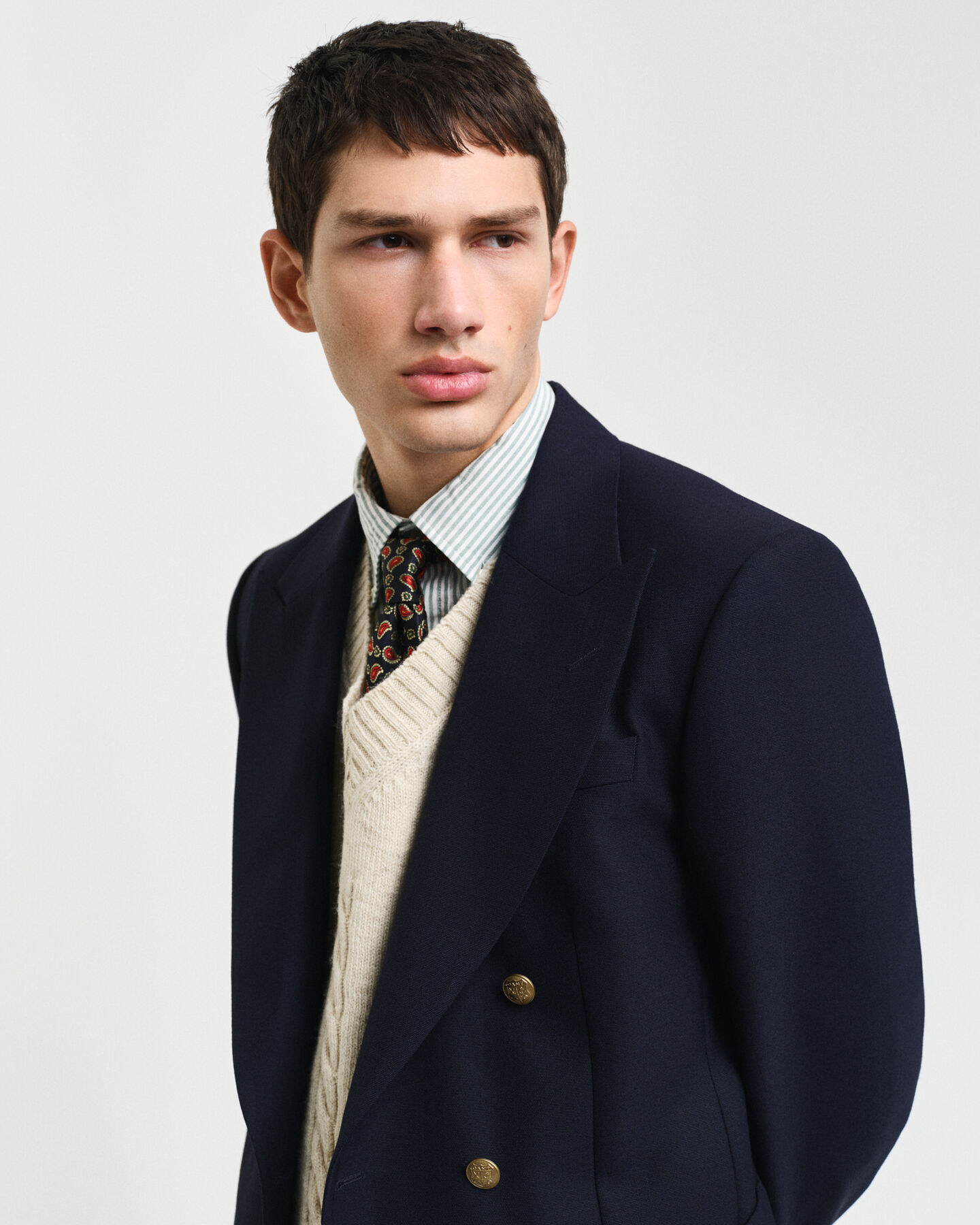 Club blazer met jutestructuur