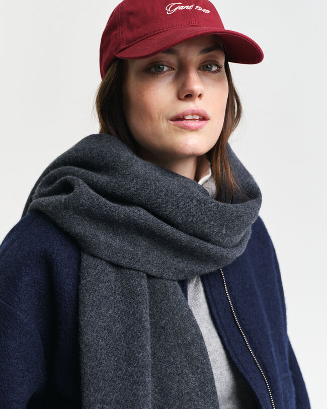 Gebreide wollen sjaal