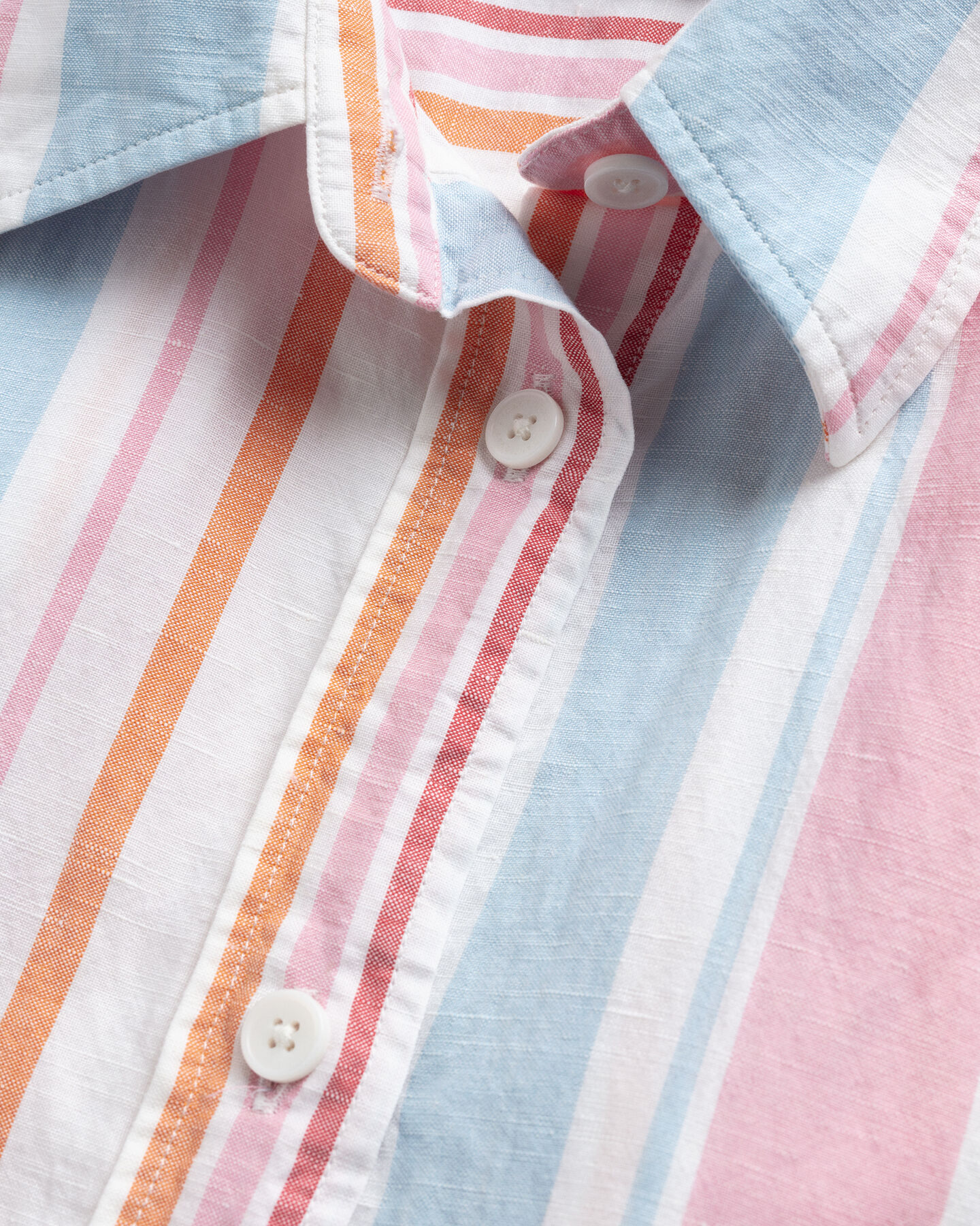 Oversized overhemd met kleurige strepen