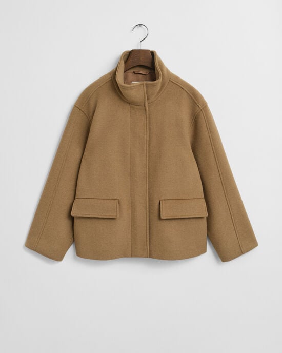 Kort wollen jack met rits