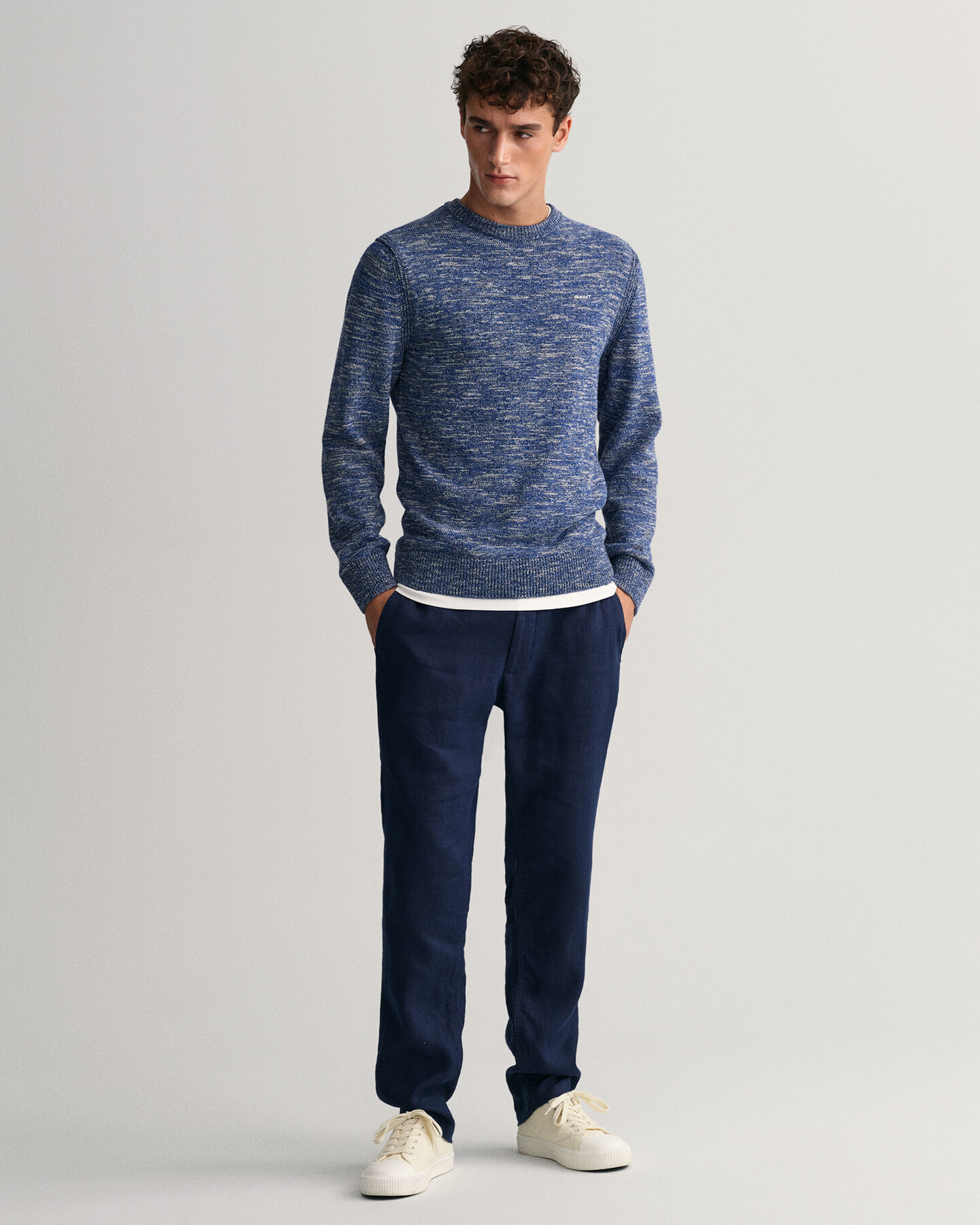 Sweater met ronde hals van gedraaid garen