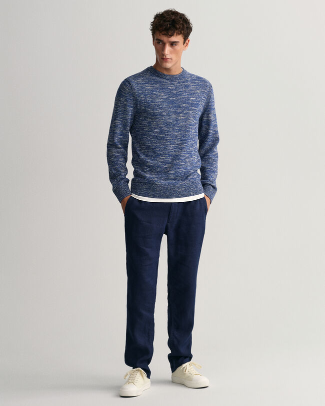 Sweater met ronde hals van gedraaid garen