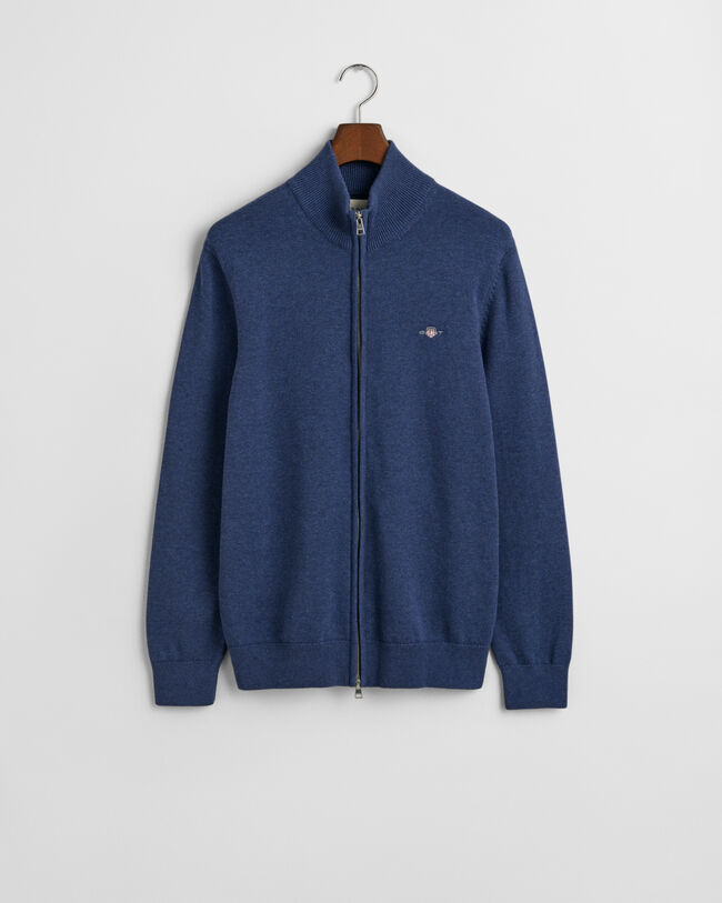 Casual vest van katoen met ritssluiting