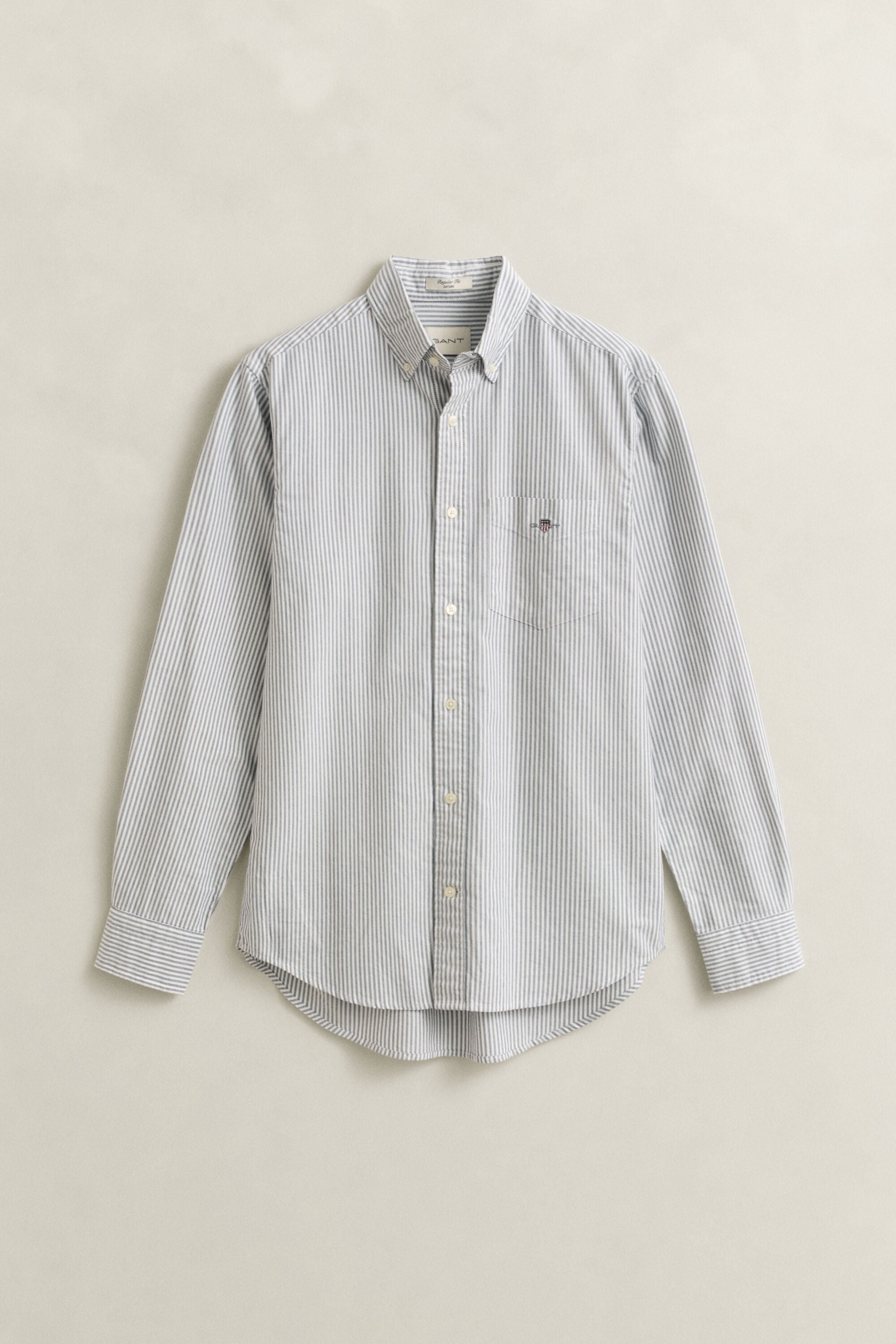 Classic Regular gestreept Oxford-overhemd