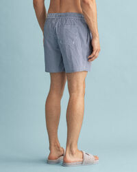 Classic Fit zwemshort van seersucker