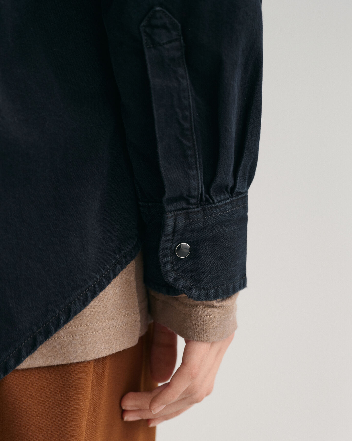 Oversized denim overhemd