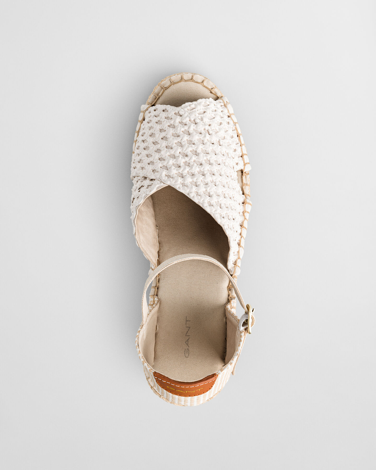 Luliza gebreide espadrilles met sleehak