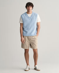 Slub Textured katoenen spencer