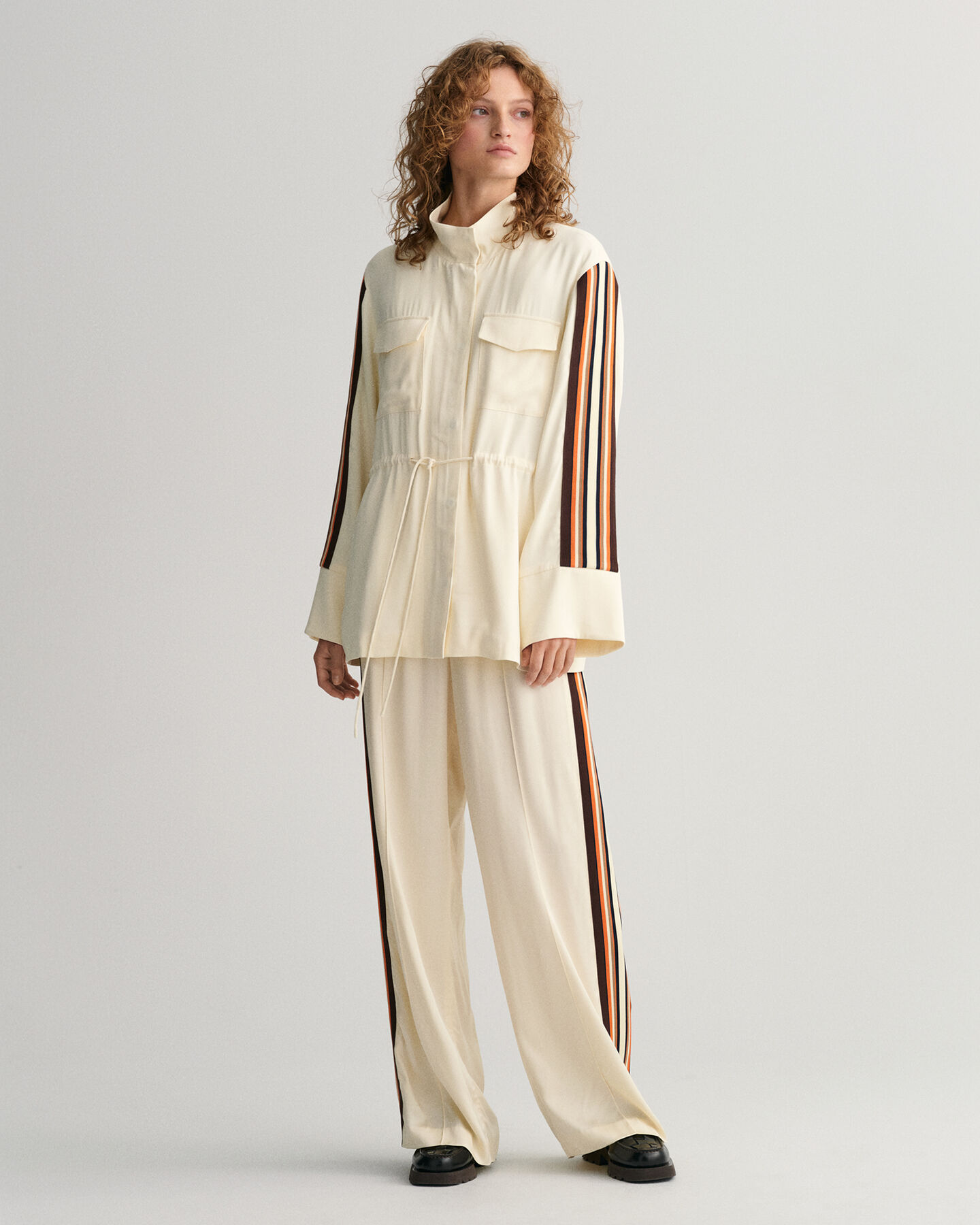 Relaxed Fit jack met strepen