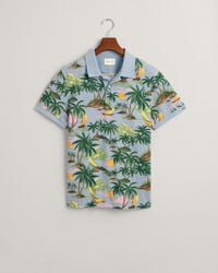 Hawaiian Print poloshirt