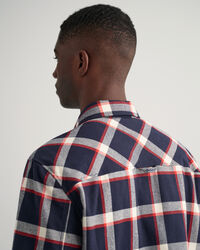 Flanellen overshirt met ruitje