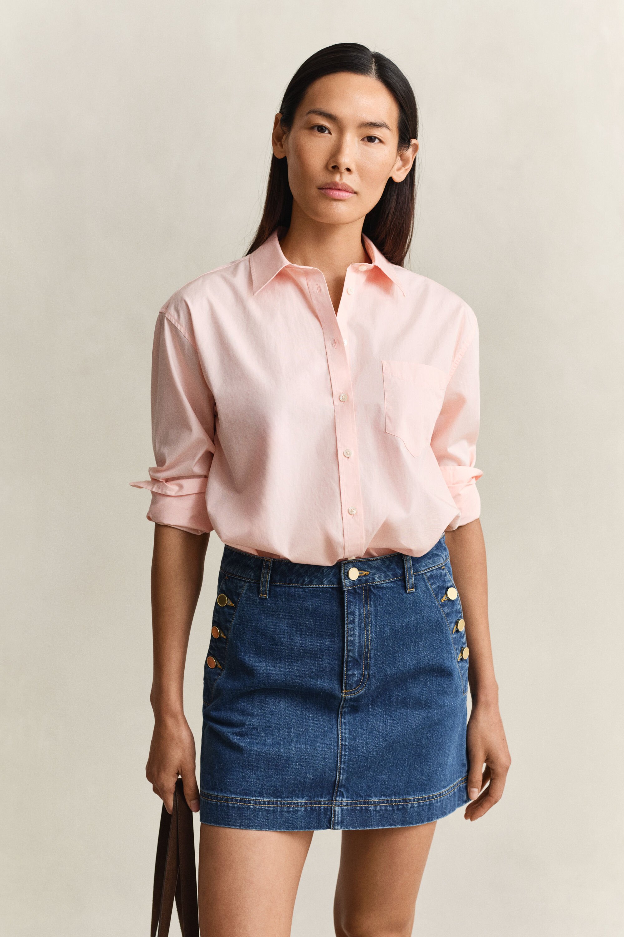 Relaxed Fit Classic overoverhemd van poplin