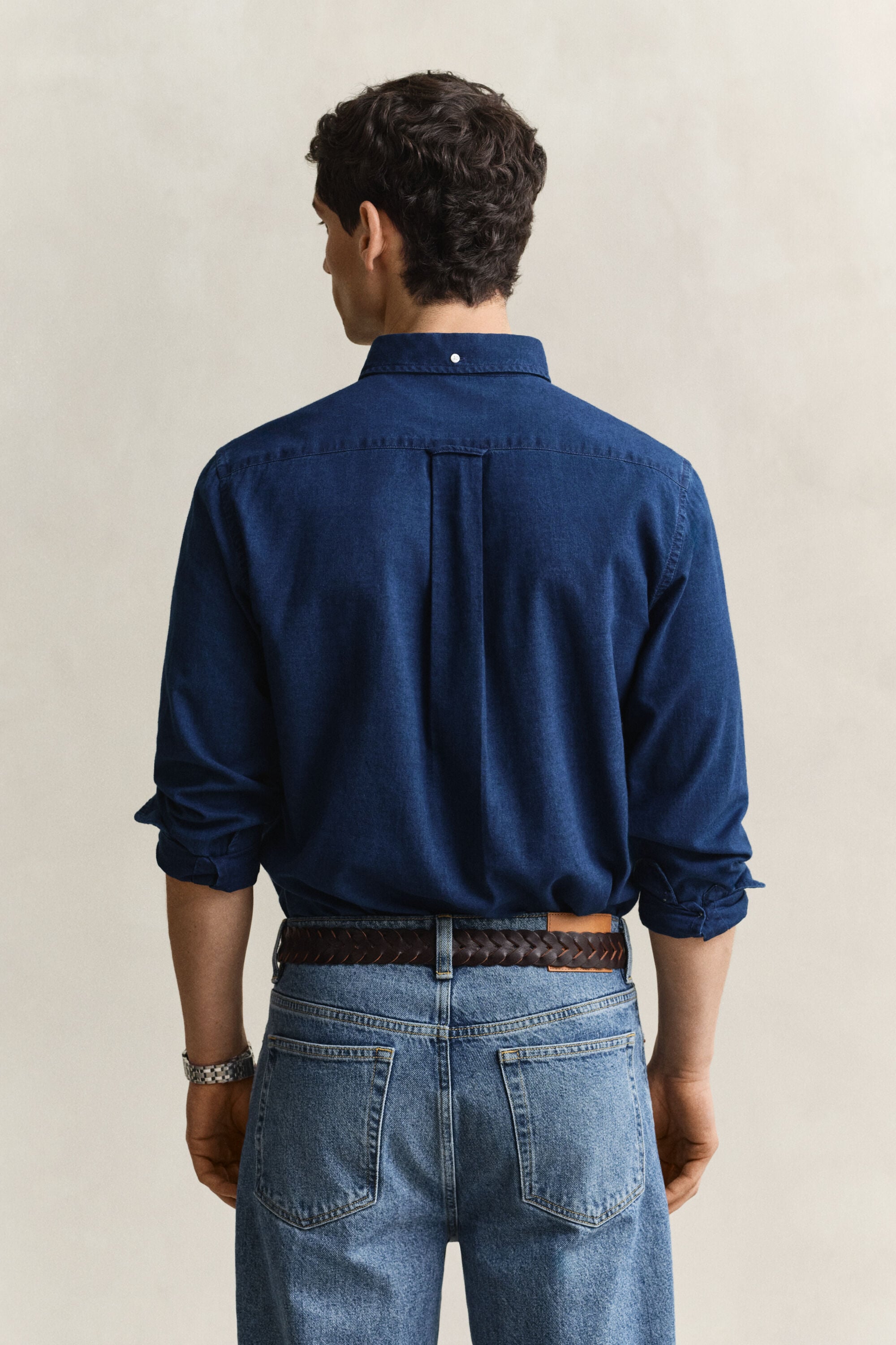 Indigo Oxford-overhemd