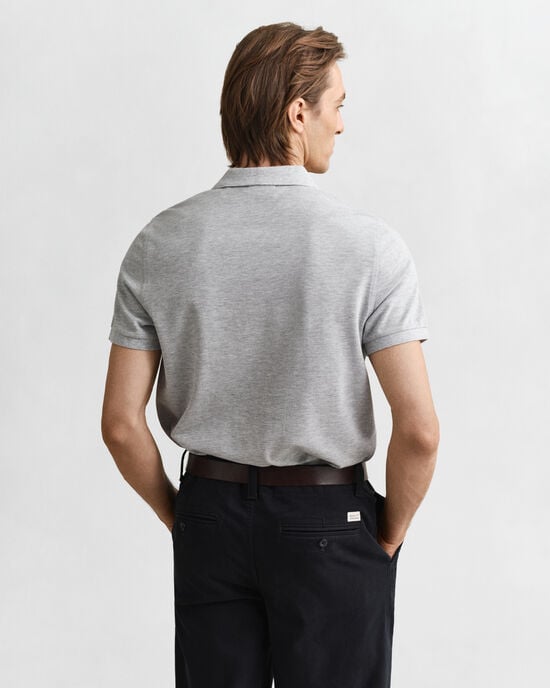 Regular Fit Shield piqué poloshirt
